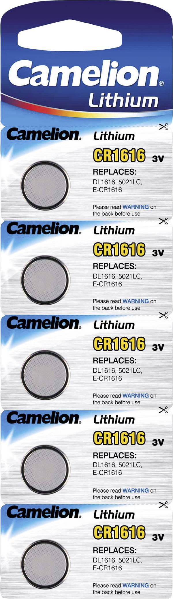 10x CR1616 Lithium Knopfzellen 3V Camelion Batterien 10 Stück CR 1616